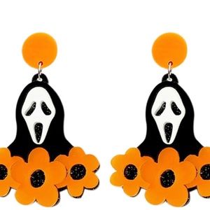 halloween earrings, Scream Halloween Earrings